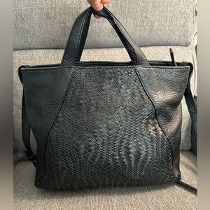 The Sak woven leather tote convertible crossbody